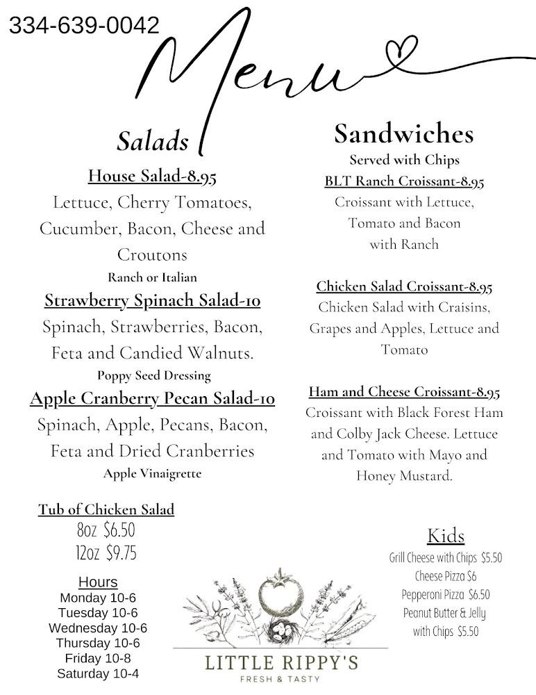 Little Rippys Menu image 3
